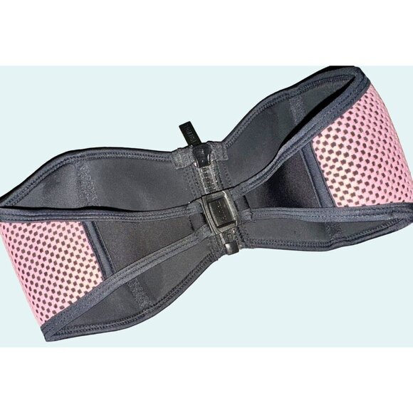 TRIANGL Neoprene Scuba Pink & Black Strapless Bikini Bathing Suit Top Sz S - Picture 4 of 6